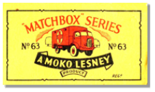 C:\Users\Patrice\Documents\Pictures\Images\Matchbox Images\Matchbox\VintageLesneyOnTheWeb\NewVintageLesneyOnline2006\images\63A-BBoxFrontViewYellowWheelsB4.JPG