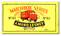 C:\Users\Patrice\Documents\Pictures\Images\Matchbox Images\Matchbox\VintageLesneyOnTheWeb\NewVintageLesneyOnline2006\images\63A-BBoxFrontViewYellowWheelsB4.JPG